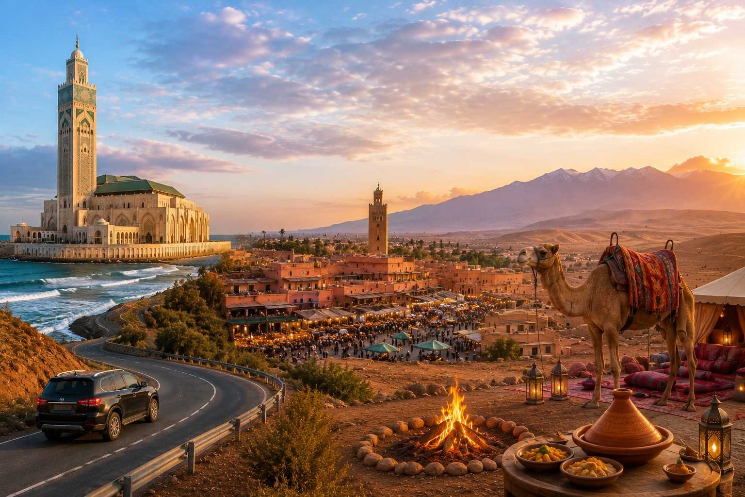 2 Days From Casablanca to Marrakech and Agafay Desert
