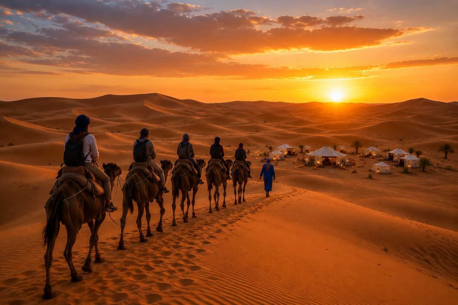 Overnight Camel Trek in Merzouga Desert