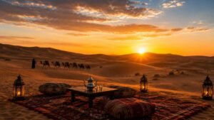 Sunset Camel Ride in Erg Chebbi Dunes
