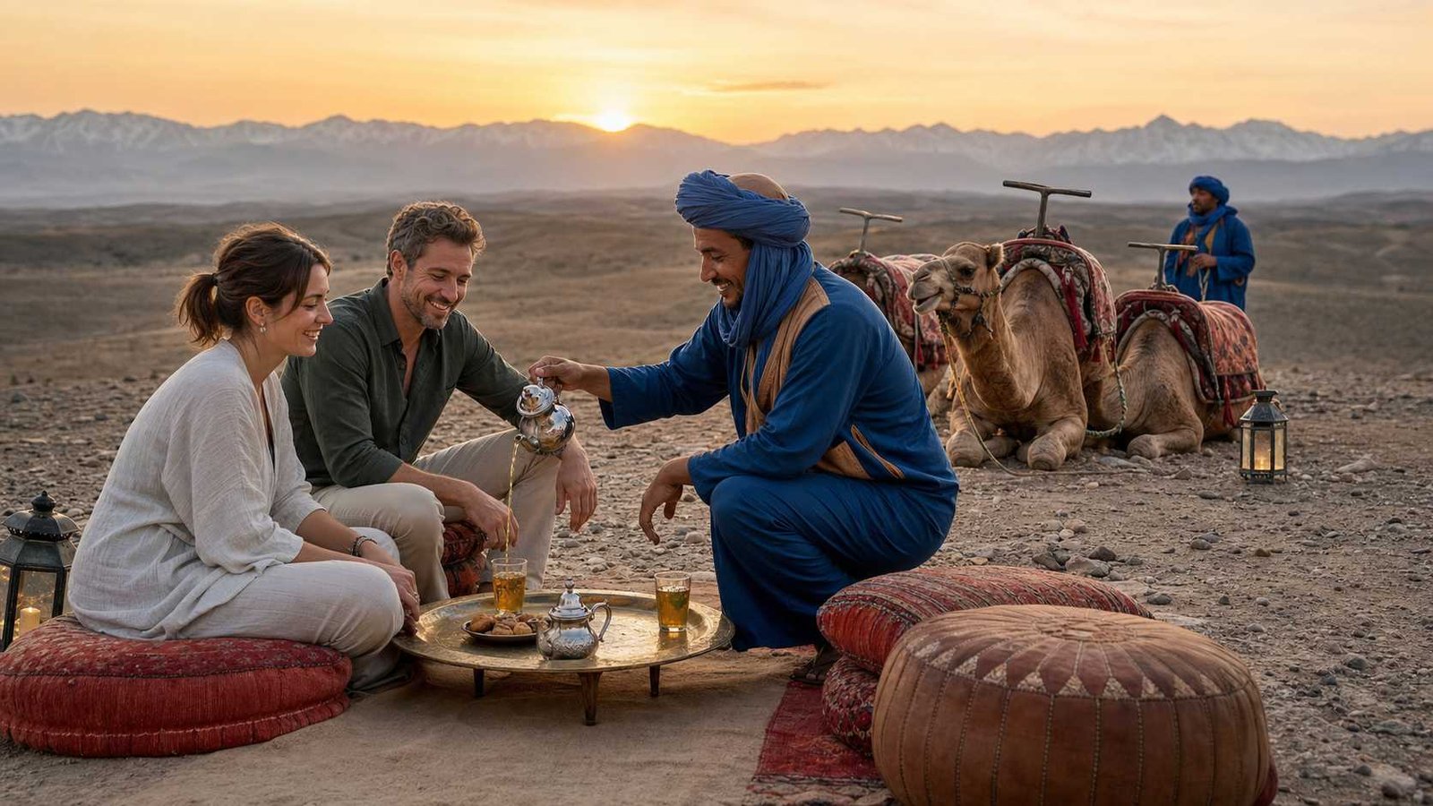 Agafay Camel Ride and Sunset Tea