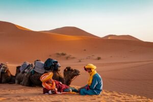 Sahara Desert in Winter